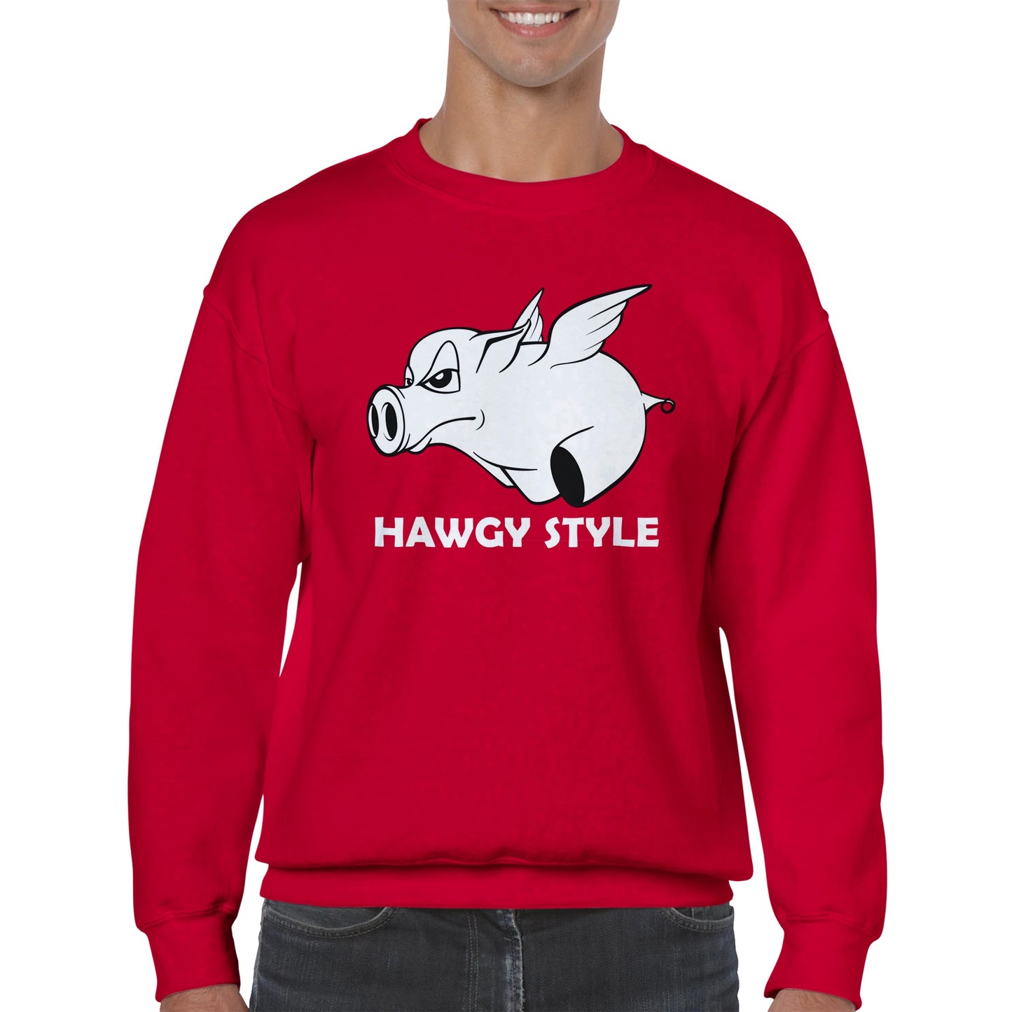 Red Hawgy Style Unisex Crewneck Sweatshirt